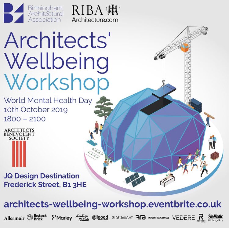 DesignJq's tweet image. Really looking forward to this weeks event on #mentalhealth for #MentalHealthAwarenessWeek!! Join us this Thursday for workshops and talks on #Wellbeing in #architecture 💚  @Birm_Arch @RIBA 

Tickets still available, sign up below! 

eventbrite.co.uk/e/baa-architec…