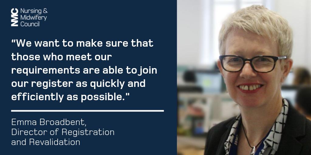 We're committed to addressing nursing and midwifery shortages in health and social care across the UK. 

Today we've made changes to our process to ensure that midwives and nurses applying from overseas can join the workforce as quickly as possible! 

nmc.org.uk/news/press-rel…