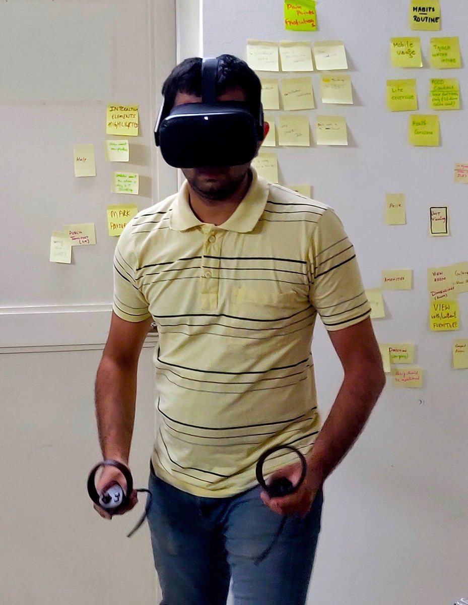 designerrs_acad's tweet image. #Design4VR

Virtual Reality transposes us to a different world all together through the use of Head-Mounted Displays (HMD’s) such as the HTC Vive and Oculus Quest. 

Interested in Designing Experiences for VR?
Register here: tiny.cc/UX4VR

@kernel_kumar @iamatulxyz