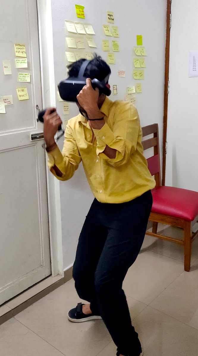 designerrs_acad's tweet image. #Design4VR

Virtual Reality transposes us to a different world all together through the use of Head-Mounted Displays (HMD’s) such as the HTC Vive and Oculus Quest. 

Interested in Designing Experiences for VR?
Register here: tiny.cc/UX4VR

@kernel_kumar @iamatulxyz