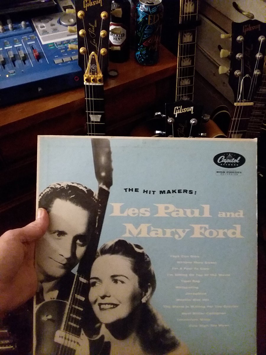 Cool find over the weekend. Im a #vinylrecord collector. Have been for years. I also collect #guitars especially <a href="/gibsonguitar/">Gibson</a> #lespauls. Les Paul himself was a phenomenal guitarist and so innovative. It was cool find a old record of him and Mary Ford.