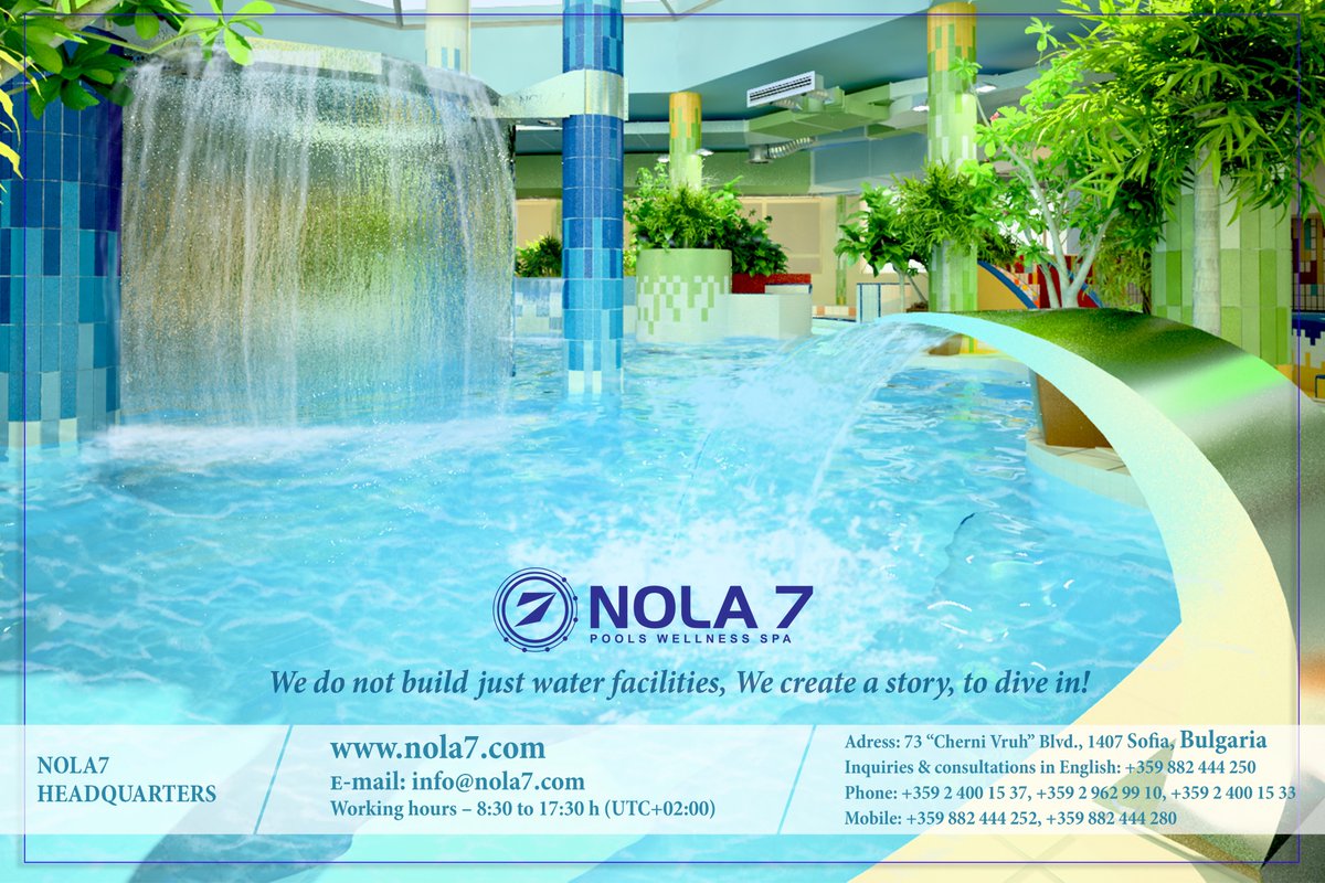 NOLA7Wellness's tweet photo. We do not build just water facilities, we create a story, to dive in!
🔗 https://t.co/TS86PFpJKC

#ConsultingServices #WaterParks #Fountains #SwimmingPools #SPA #Pools #Water #WaterLeisure https://t.co/2GBOv8Nu7E