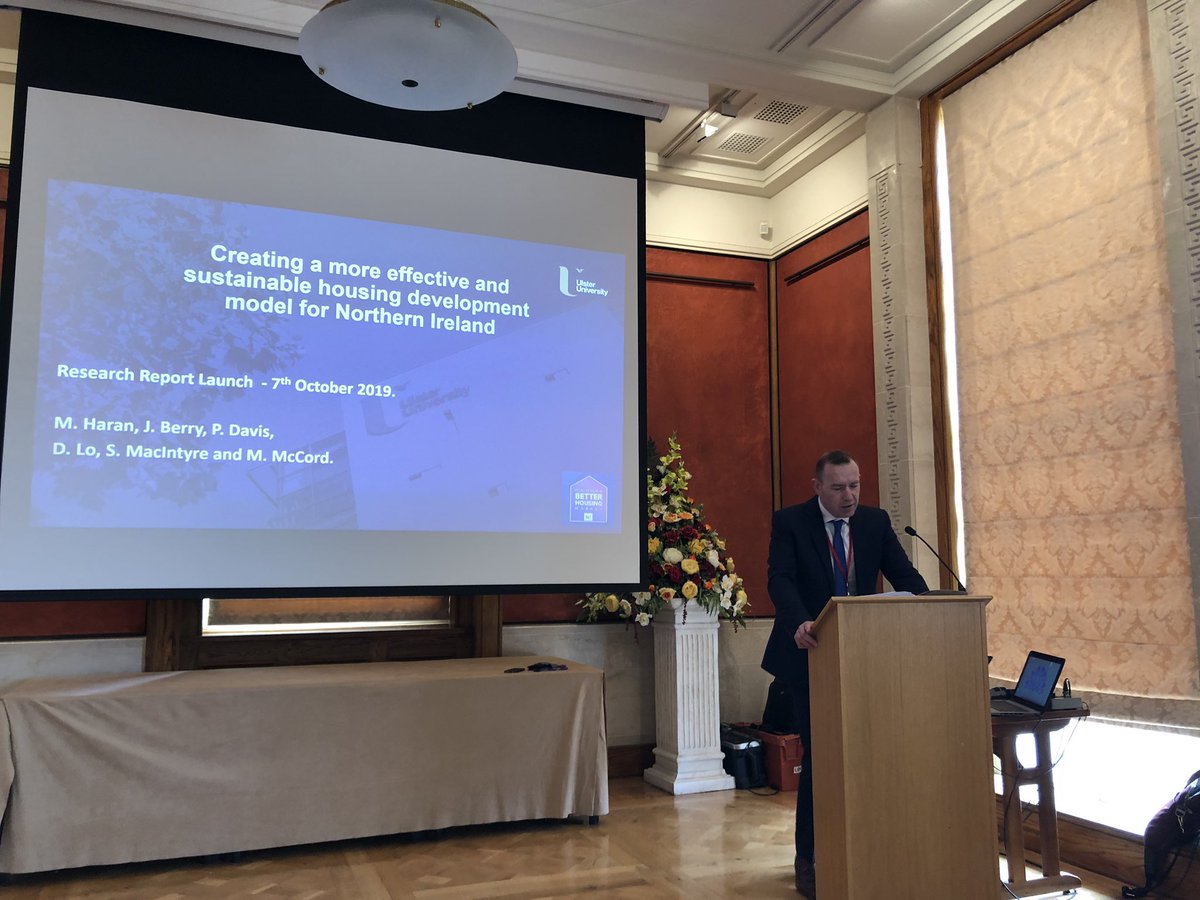 Shockingly almost 70% of approved new houses are located outside settlements in NI - since 2015. Not environmentally or economically sustainable in any way. One finding of UU research for Lloyds Forum for a Better Housing Market NI @ulsterUni