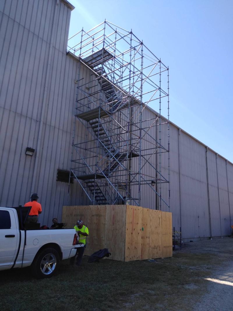 BP_BizSolutions's tweet photo. Did you know BP Business Solutions helps with scaffolding and stair tower needs?  Here's another successful stair tower installation by our team!  #workwithbp #scaffolding #stairtowers https://t.co/S2qHnlXacE