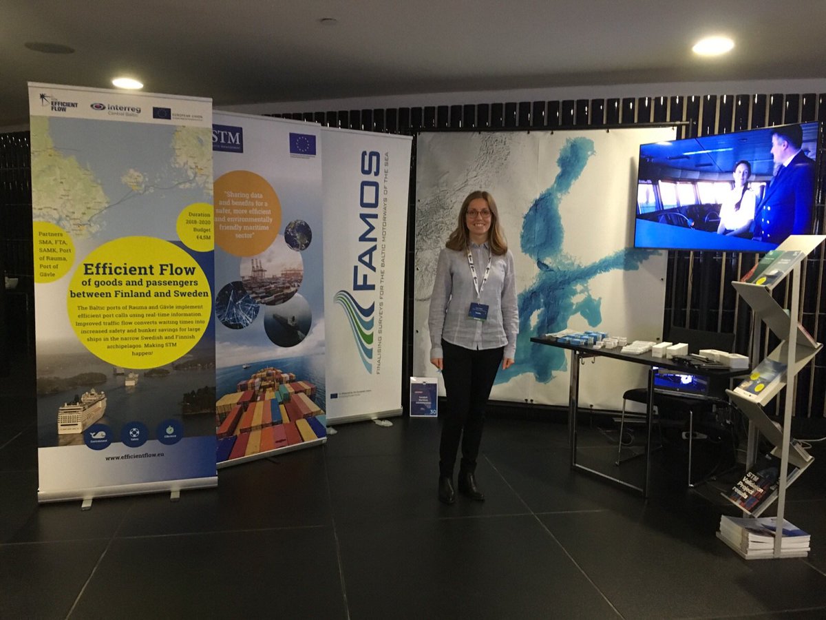 STM_monalisa's tweet photo. Meet #SeaTrafficManagement #efficientflow @RealTimeFerries  #STMBALTSAFE #FAMOS during #DigitalTransportDays2019 in Helsinki. We like #intermodal discussions! https://t.co/esTcvlirg1