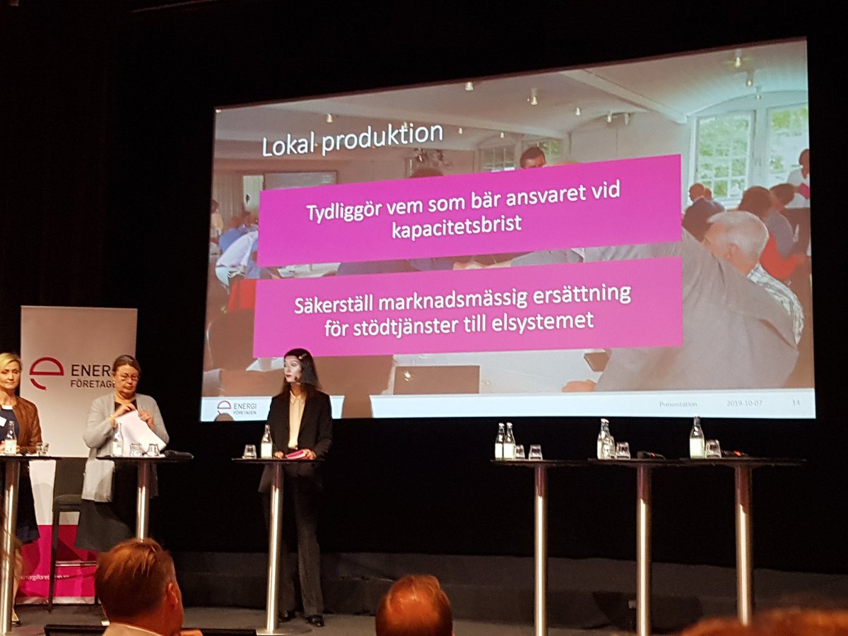 "Säkerställ marknadsmässig ersättning för stödtjänster till elsystemet." Bra förslag från Samling för #nätkapacitet En elmarknad som bara betalar för energi löser inte denna utmaning.