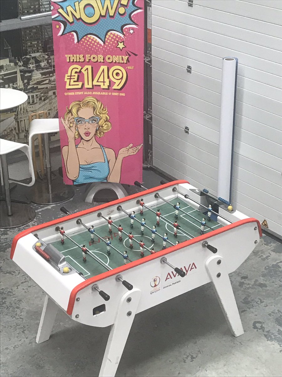 It maybe Rugby World Cup - but any time is good for table footie !  Free banner stand if you win (best of 3!) Coffee supplied!