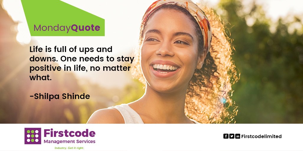 Firstcodegh's tweet image. This week Smile in the face of all your troubles.
#Firstcode #IndustryGetItRight
