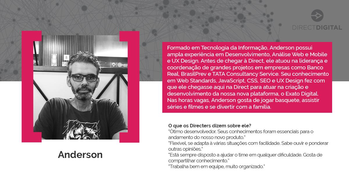 exato_digital's tweet photo. No post de hoje apresentamos o Anderson, nosso desenvolvedor Front-end e UX Designer.

#DirectDigitalTecnologia #Directers #DirectDigitalDevs https://t.co/6Jx6ti7s1H