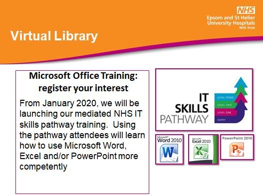 esthLISeducat's tweet photo. #LibrariesWeek starts today and the theme is #BuildingDigitalSkills. Attendees at this morning's Library induction session were keen to register their interest to attend our forthcoming mediated #ITSkillsPathway training starting in January 2020 @epsom_sthelier @LKSS_LKS https://t.co/1oM98CqlSC