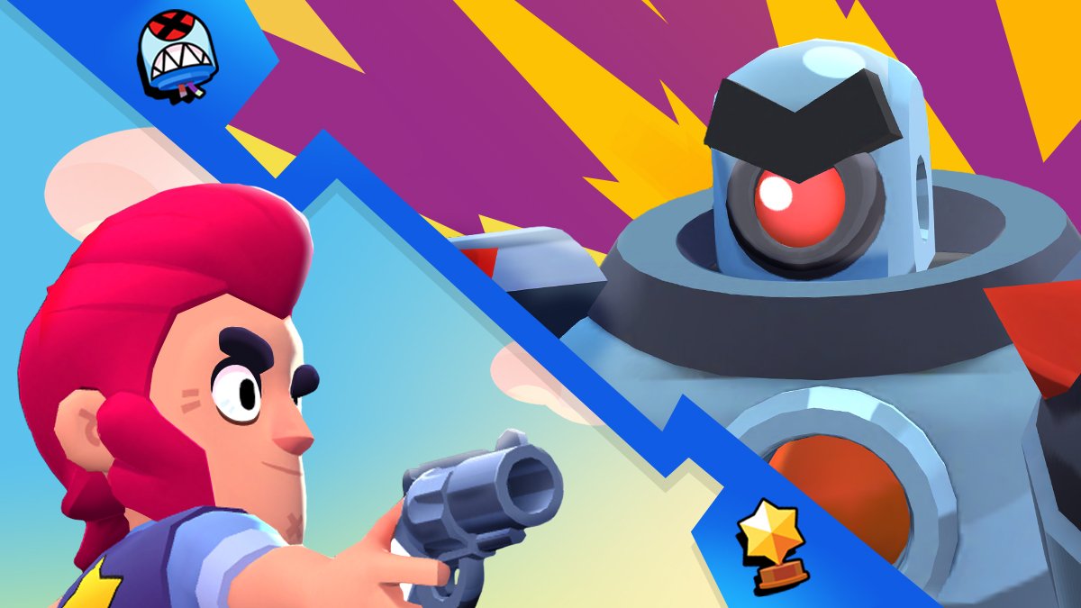 BrawlStars's tweet photo. Piper with lots of Power Cubes? Mad Dyna jumps?
What's your favorite Takedown 🤖 or Lone Star⭐️ strategy! https://t.co/nF6k5E5Pps