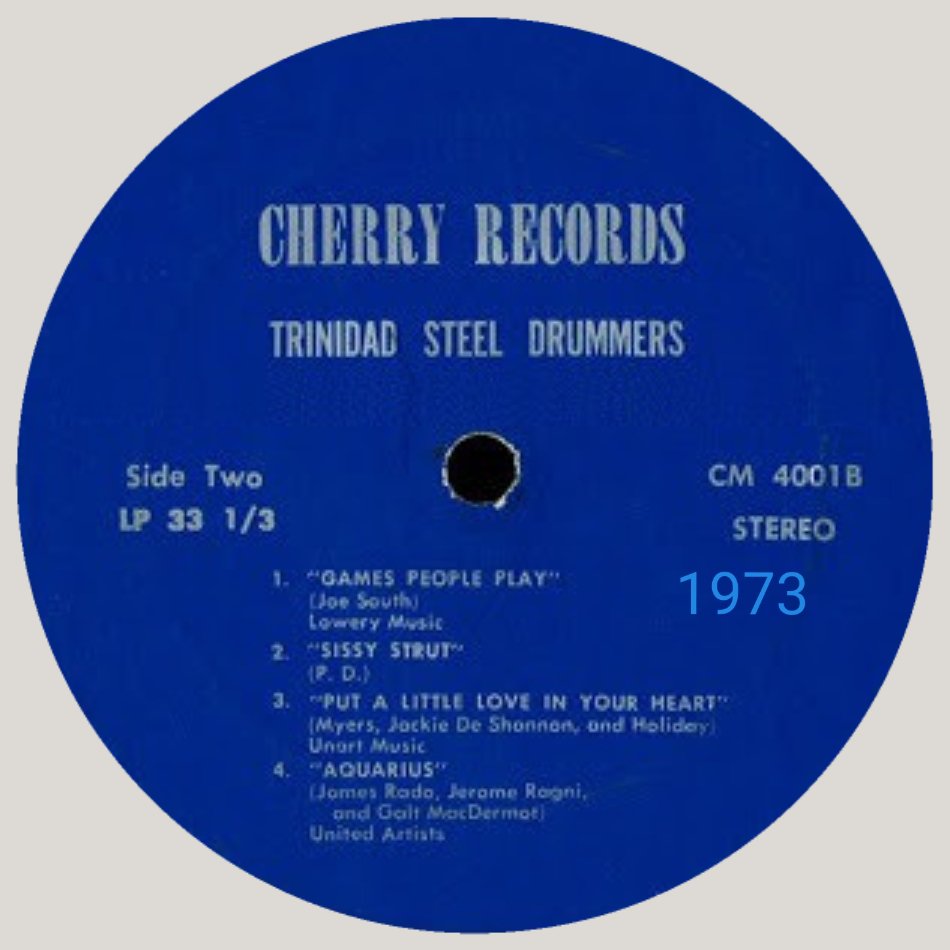 SarahJLPez's tweet image. 1973 #TrinidadSteelDrummers 🇹🇹 #CissyStrut
SteelFunk #MusicMonday 
#BlackHistoryMonth