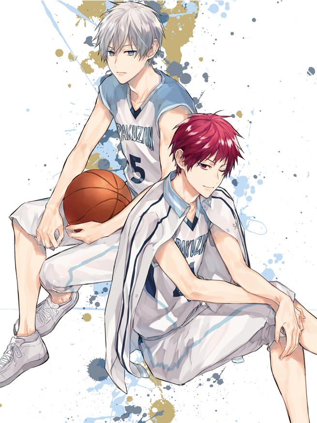 「#ひらいて赤ブー 
黒〇のバスケ  赤○征十郎と黛○尋のプチオンリーをおねがいし」|たむのイラスト