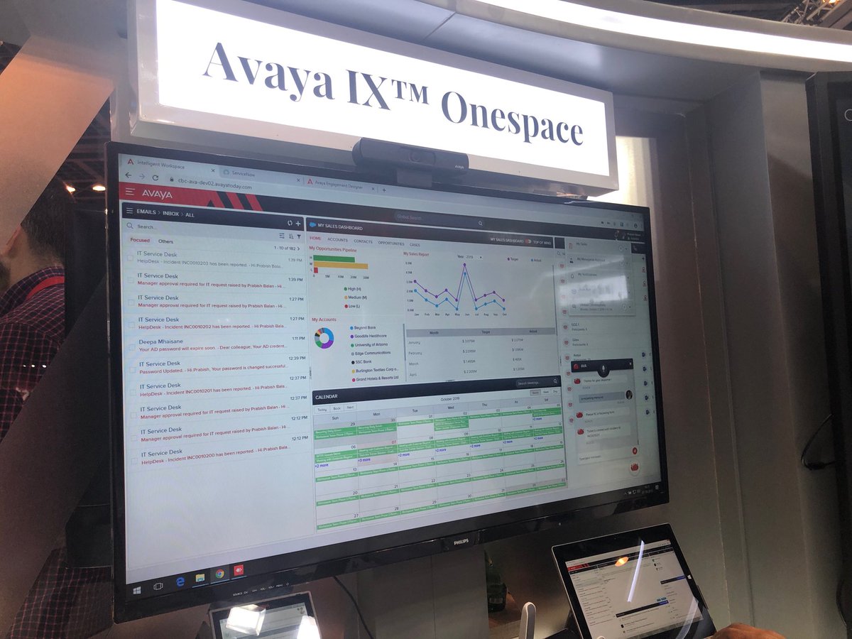 zkerravala's tweet image. At #GITEX2019 ⁦@Avaya⁩ introduces AvayaIX Onespace... great for streamlining workflows ⁦@Avaya_MEA⁩ #GitexTechWeek2019