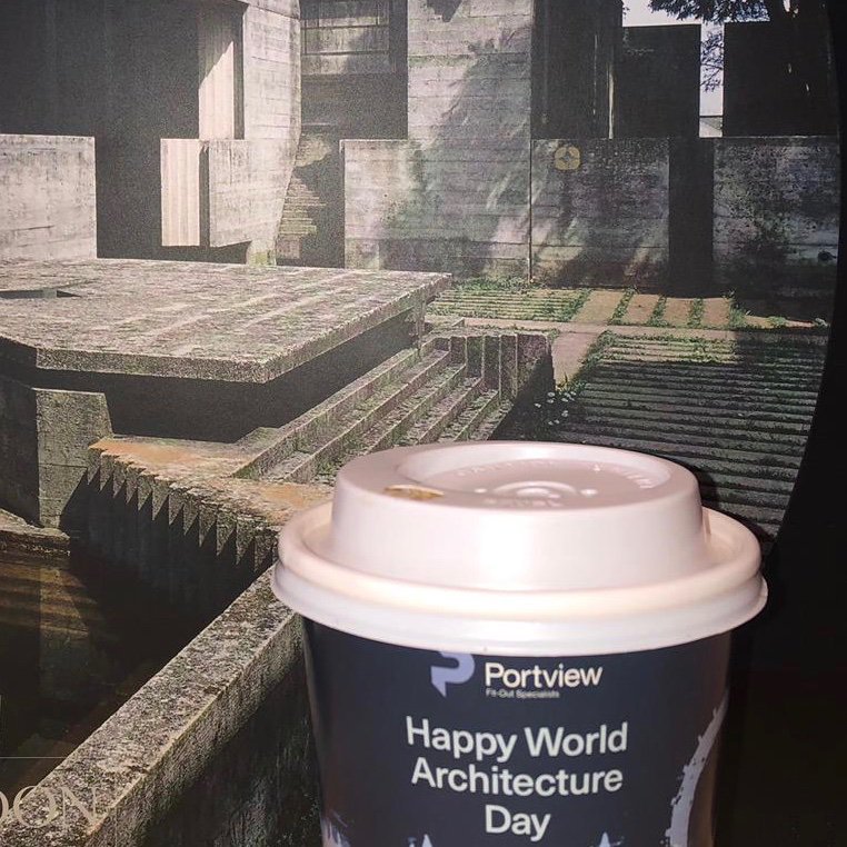 Thanks for the coffee <a href="/PortviewFitOut/">Portview</a> we thought we’d take it out for a field trip to celebrate #worldarchitectureday. Can you guess the building?