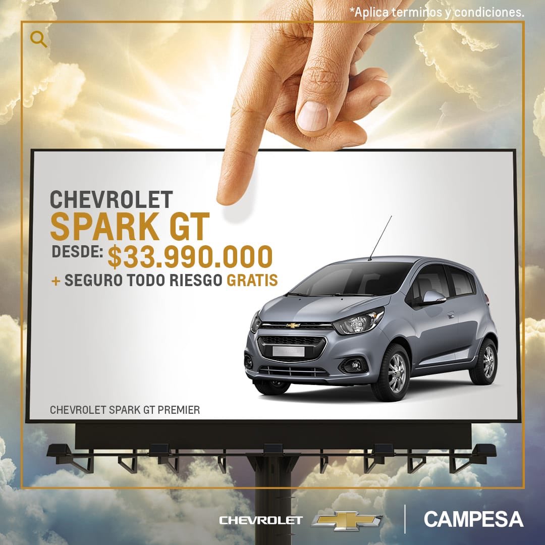 CampesaSA's tweet photo. ¿Estas esperando una señal divina para estrenar tu Chevrolet? Estrena tu Chevrolet Spark GT hoy desde $33’990.000 + seguro todo riesgo gratis! Agenda tu cita 3158600232 #SparkGT #Chevrolet #campesa #estrena https://t.co/fGJ0sGspV2
