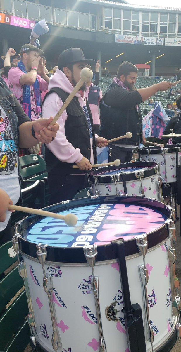 LaBarra608's tweet photo. It's playoffs week! Can it be Saturday already? Who's excited to cheer on the boys in pink and blue?

#SomosMadison #RosaYAzulHastaLaMuerte #ForwardForMadison #USLLeagueOne https://t.co/g86KLFJ5W3