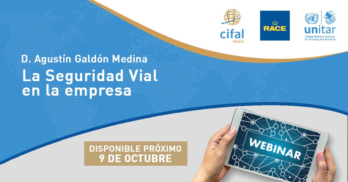 CIFALMadrid's tweet photo. 🆕 Este miércoles 9 de octubre inauguramos nueva sección en nuestra web 👉 CLASES MAGISTRALES. Para comenzar, contamos con D. Agustín Galdón Medina, director de “Tráfico y Tránsito”, que nos hablará sobre la Seguridad Vial en la empresa. ℹ️ Más info ➡️ https://t.co/zT1VbUgT2b https://t.co/cumRXlT0Ku