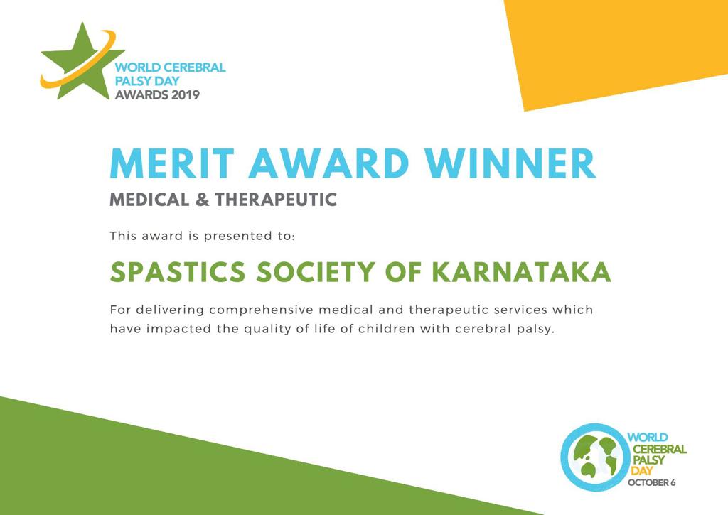spastics_kar's tweet photo. SSK has received the World Cerebral Palsy Day 2019 Merit Award in the Medical/Therapeutic category. This award is for all our children and young adults with CP in all our programs who have risen above their disabilities, parents who are continuously supporting them. #WorldCPDay https://t.co/C0CkpMN6UF