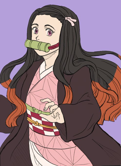 Z-Raid (CMs Open)さんがTwitterに投稿した竈門禰豆子(鬼滅の刃)のイラスト。