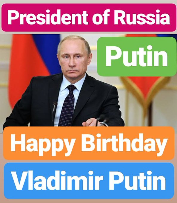 Vladimir Putin's Birthday Celebration HappyBday.to
