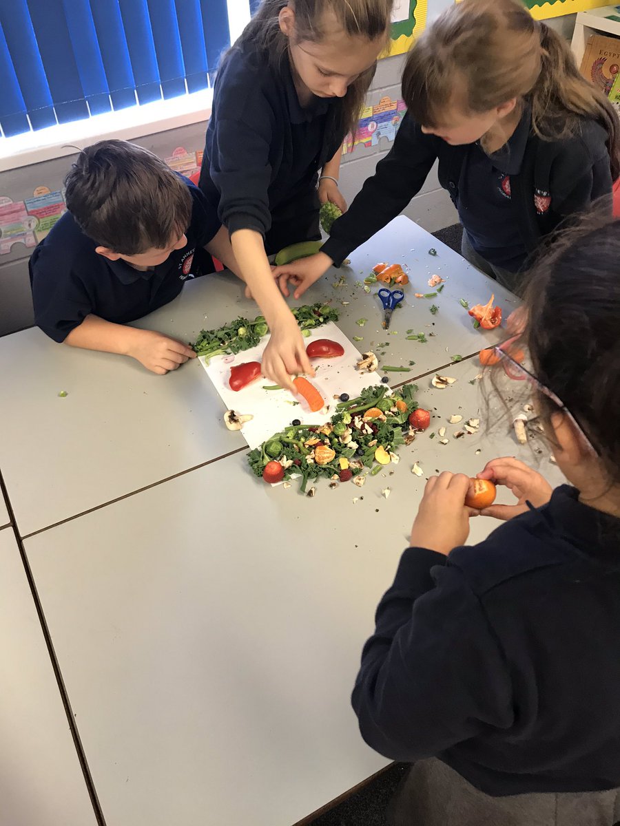 STAClassPinch's tweet image. Year 4 are creating fruit faces in the style of Giuseppe Arctimboldo today. #TeamStAnnes