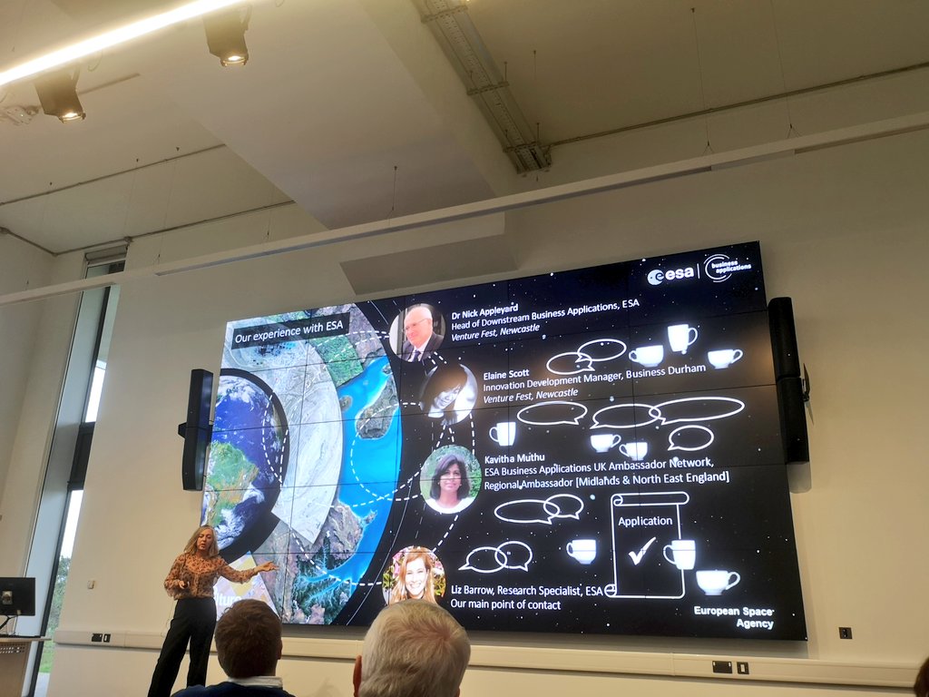 .<a href="/flo_culture/">Flo-culture</a> explains their journey this past year towards submitting an application for <a href="/ESAbusinessapps/">BusinessApplications (Now ESA Space Solutions)</a>. From <a href="/Venturefest/">Venturefest</a> to <a href="/nick_appleyard/">Nick Appleyard</a> <a href="/_BusinessDurham/">Business Durham</a> <a href="/ESABA_MNE/">Paul Bhatia, ESA Business Applications Ambassador</a> and research specialists <a href="/esa/">European Space Agency</a>. #BirminghamTechWeek #WorldSpaceWeek #WSW2019