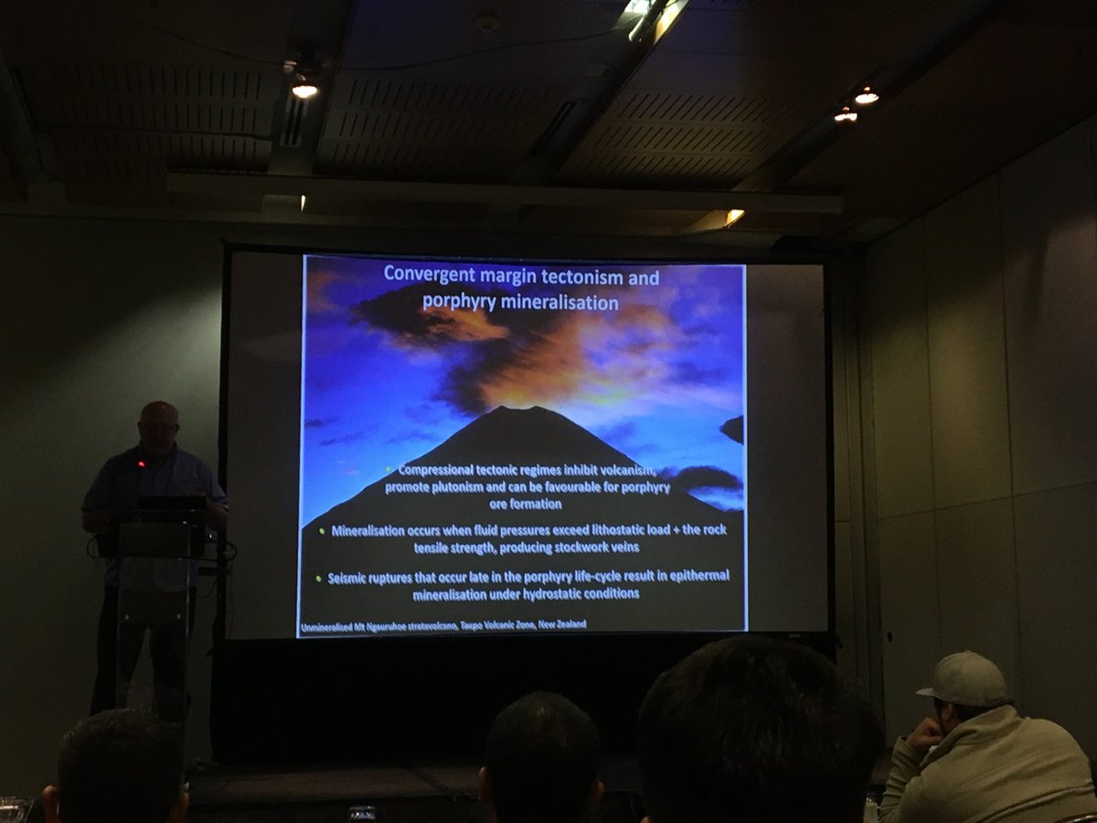 SEG 2019 in Santiago has kicked off with ore-conference workshops. Today, Pete Hollings is presenting on geodynamic settings of porphyry deposits as part of our TMVC porphyry workshop #tmvc_utas #SEG2019 #porphyry_Cu