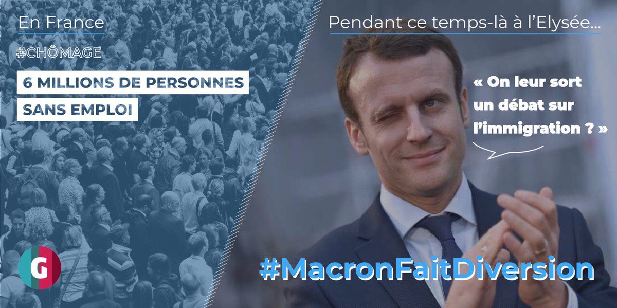 LauraSlimani's tweet photo. Plainte de 16 enfants contre la France pour inaction climatique ?
115 féminicides depuis début 2019? 
6 millions de personnes au chômage ?
8,8 millions sous le seuil de pauvreté? 
Pas de panique, le gouvernement organise... un débat sur l’immigration!  
#macronfaitdiversion https://t.co/vl4na2V1Tg