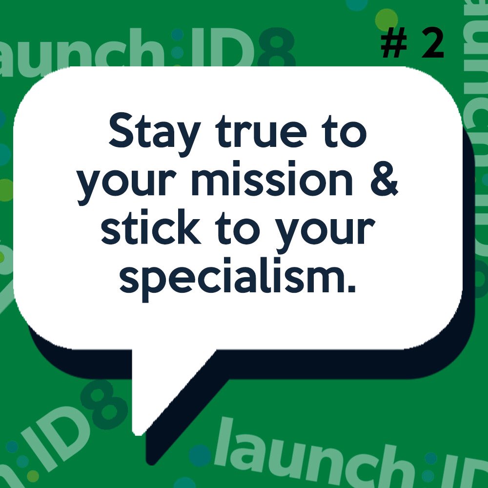 CUSELAUNCH's tweet photo. Tip # 2. โ๐ผConsistency is great for custard, but also in your business! Stick to your specialism.
#LaunchID8 https://t.co/42FgVp6L2u
