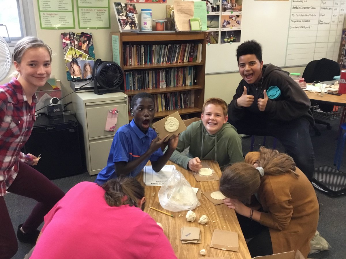 Creating Cuneiform tablets with secret messages! #Mesopotamia #ClayTablets