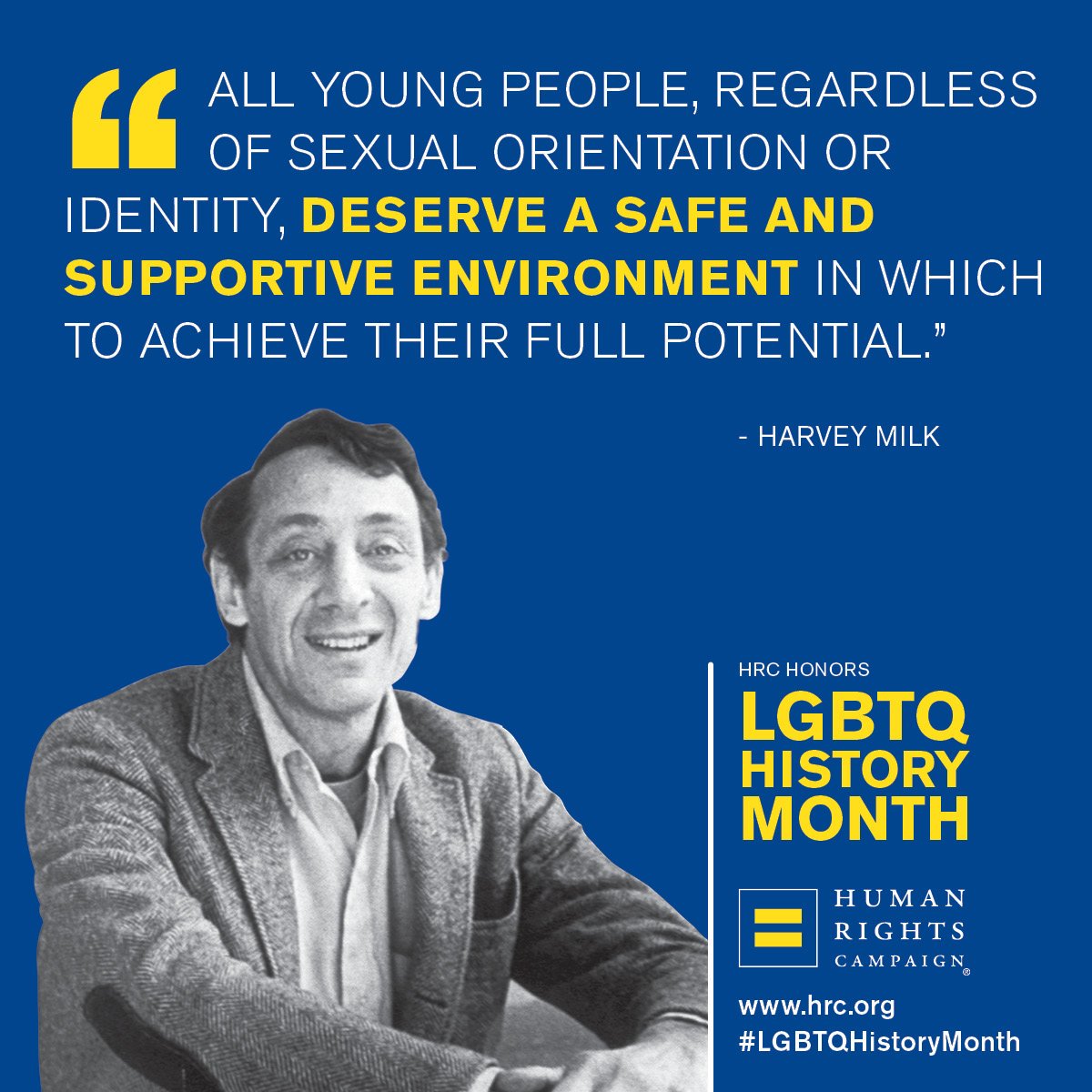 HRC Honors Harvey Milk this LGBTQ History Month