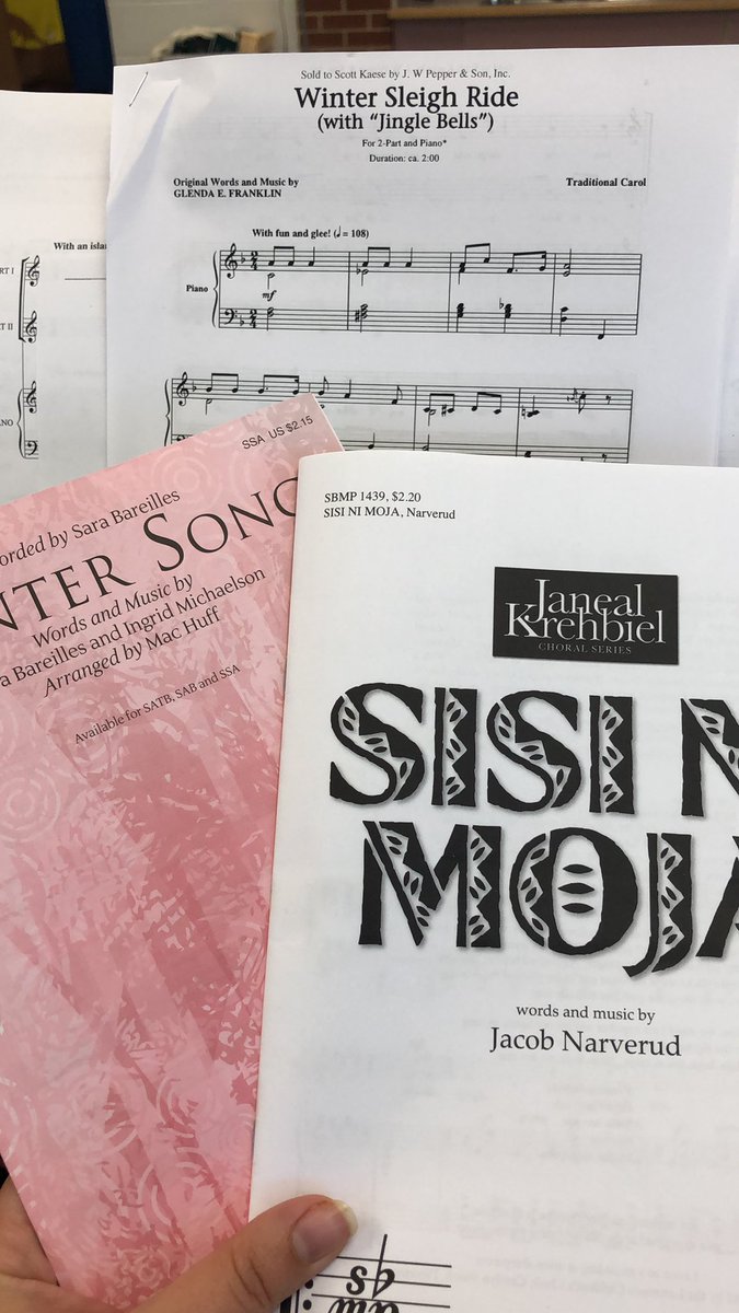 4th and 5th Grade Chorus music is HERE! Can’t wait for you to hear it this coming winter ❄️