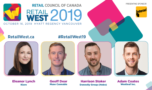 averybruenjes's tweet photo. At #RetailWest19, learn about the new wave of business opportunities in Canada’s #RetailCannabis sector from @mykiaro’s Eleanor Lynch, @MuseCannabis’ Geoff Dear, @Donnelly_Group (Hobo)’s Harrison Stoker and @Westleaf_Inc’s Adam Coates. Register here: https://t.co/H5Sr2bvDJa. https://t.co/Ac4GCNbUrT