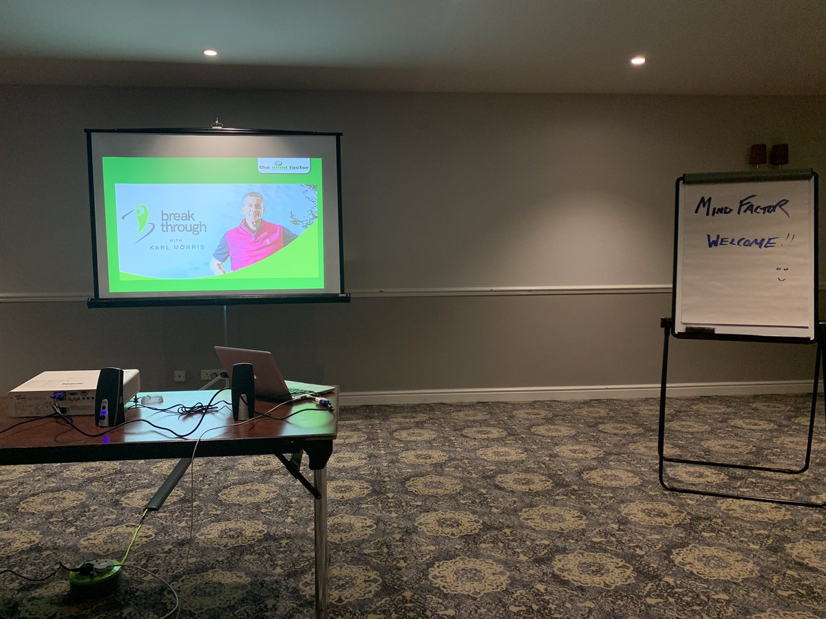 All set for an evening to unlock our potential..... #ForestPinesGolfClub #KarlMorrisMindFactor