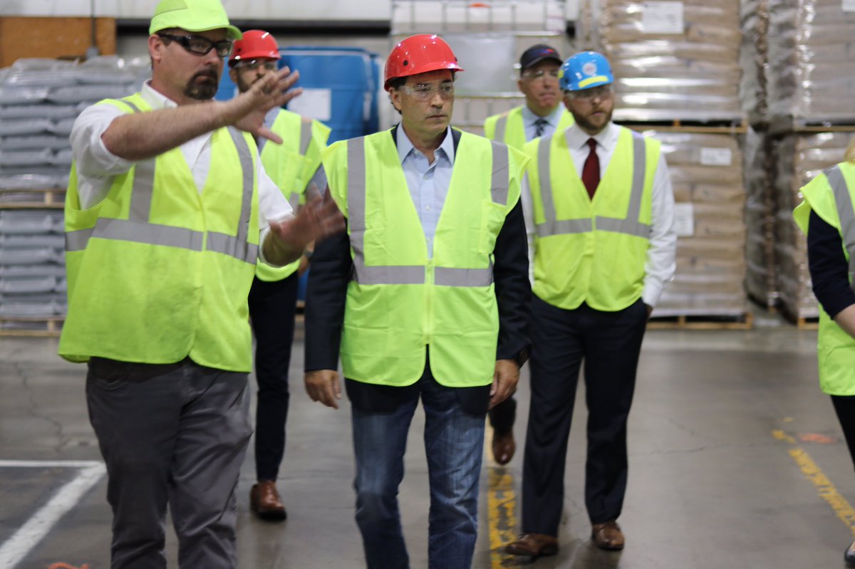 RepBalderson's tweet photo. Fascinating tour of @BrenntagNA Mid-South today in Hebron to learn about the safe, efficient transport and handling of chemical materials on our roadways. #NACDReACT https://t.co/J5Nxbl9R36
