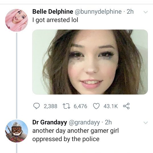 Belle delphine twitter