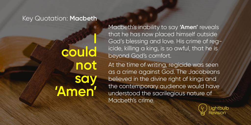Here's a powerful key quotation for #macbethmonth. Use the code MAXGRADES at lightbulbrevision.com to get 20% off all titles and free shipping. The code is valid until midnight Friday. #GCSE #teamenglish #killitinthemocks