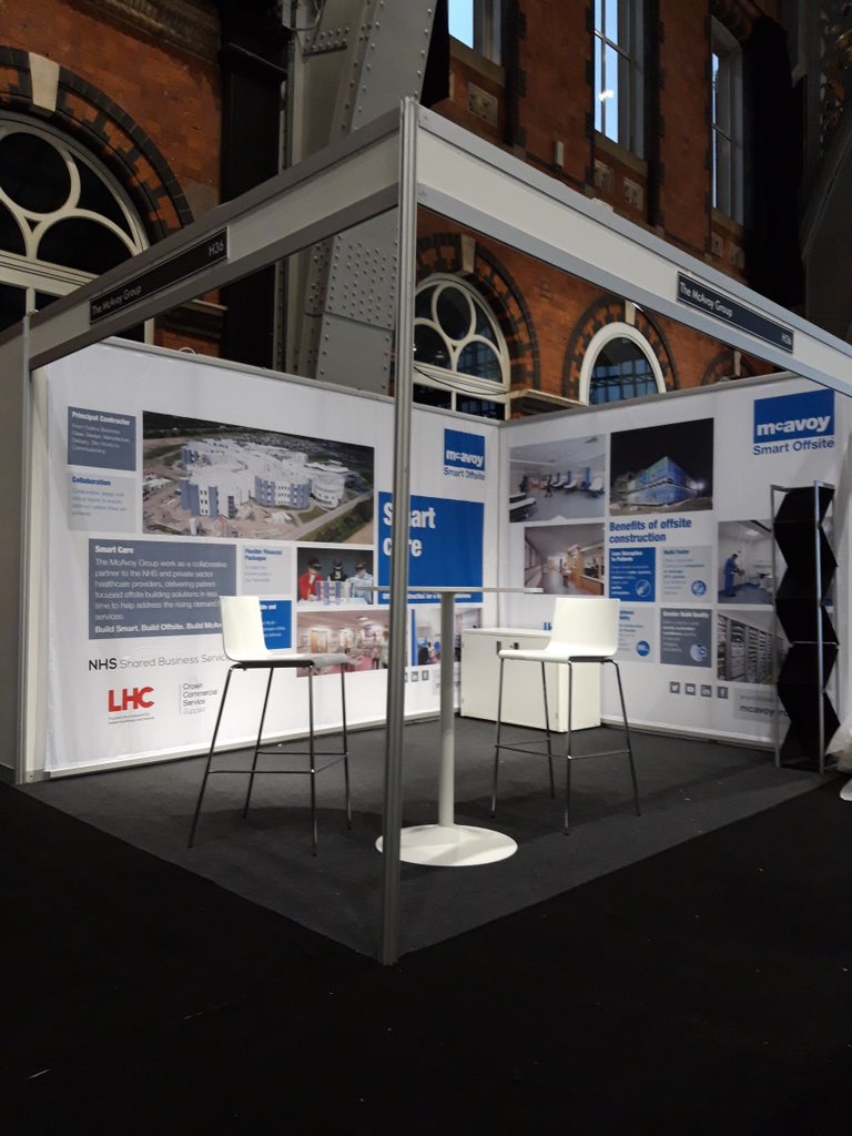 Our stand is all set up and ready for the doors to open tomorrow for the 2019 Healthcare Estates Conference at Manchester Central.  Come along and visit us on stand H36.  Look forward to seeing you there!