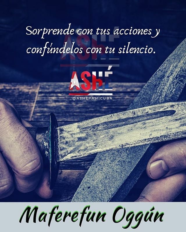 توییتر \ Ashé pa' mi Cuba در توییتر: «Padre Oggún ? ?? Que nunca nos  falte tu bendición, tu fuerza e ímpetu. . Siempre Ashé ? . ?No olvides  seguirnos en Instagram,