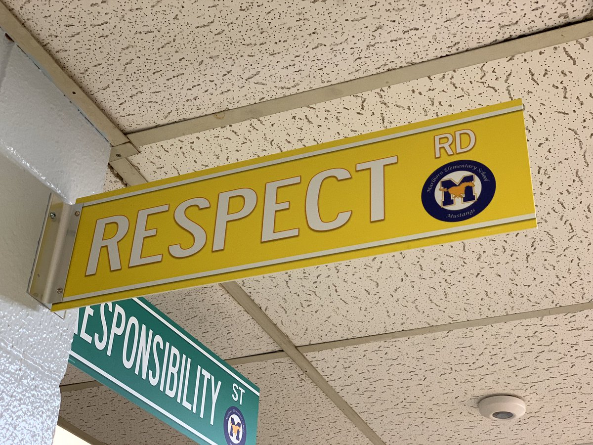October’s character pillar is RESPECT!  Question: How do we respect ourselves and others?  #WeAreMarlboro #ThatMeansSomething