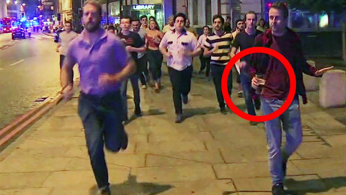 Nike's line ‘Nothing beats a Londoner’ came directly from an advertising agency strategist. Apparently it was inspired by this picture of a man fleeing the London terror attacks.