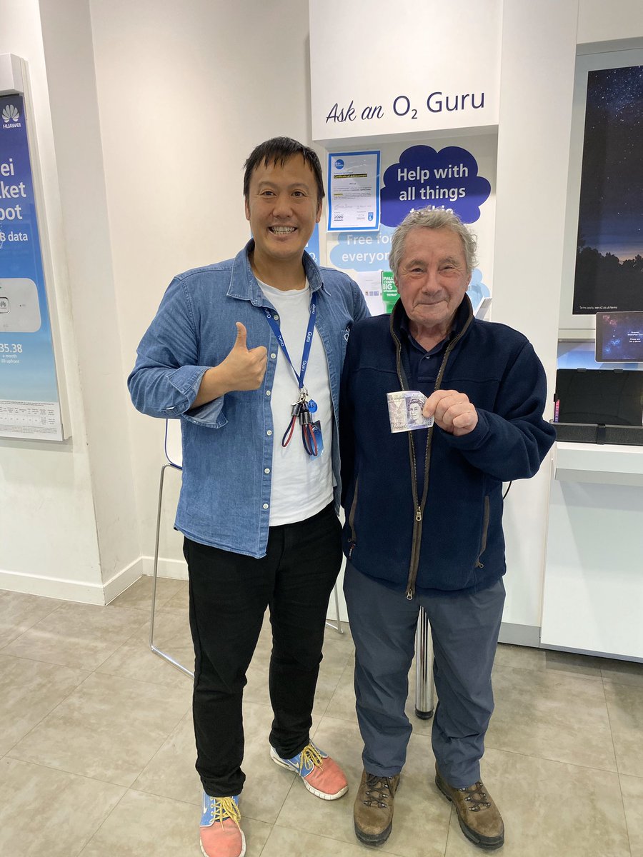 Wow! Harry has generously donated £20 to <a href="/macmillancancer/">Macmillan Cancer Support</a> as he was really made up with the <a href="/O2/">O2</a> Guru work that I've just done for him &amp; he recognises how <a href="/macmillancancer/">Macmillan Cancer Support</a> has helped his family &amp; friends. Thank you soooo much! 🙏🏻 <a href="/lindasfjones/">Linda Jones</a>