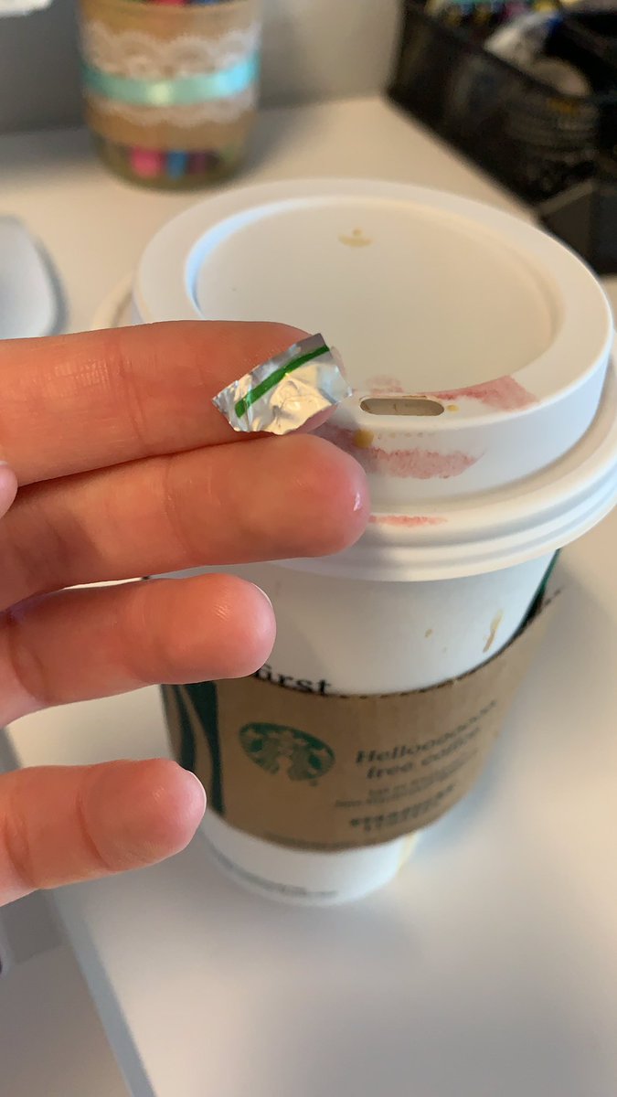 StephanieBurson's tweet photo. @Starbucks this was in my drink, any ideas as to what it is???? https://t.co/4rBRnjU9BK