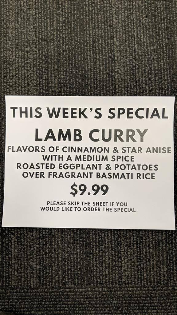 Weekly Special - Lamb Curry is back, more dishes from Audrey's mother cookbook #NoodleLab