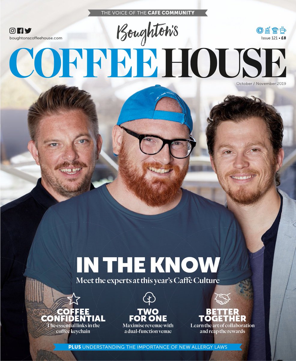 coffeehouse_uk's tweet photo. Happy Monday! Issue 121 of #Boughtons and the @Caffe_Culture Show takeover issue lands in letterboxes across the country this week so look out for yours! If you've not yet subscribed, don't miss out, you can join via this link here: https://t.co/mEfVGsZrTI https://t.co/4UhrOyayXS