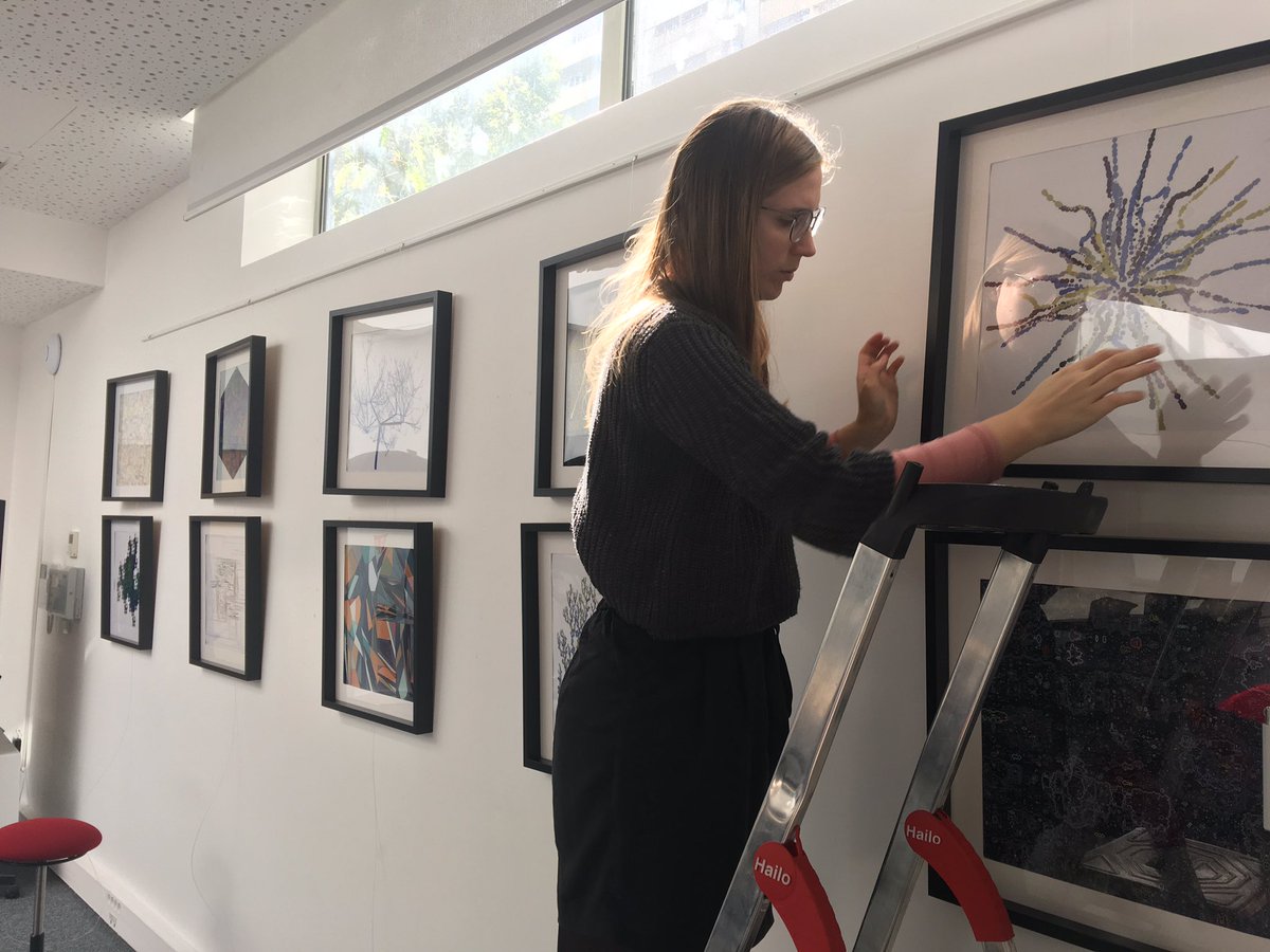ISCPIF's tweet photo. Les préparatifs pour #ARTEX19 commencent! L’expo de #MUNSTRA @univ_paris13 est la première installée, avec des œuvres d’art augmentée à découvrir vendredi 11 oct. dès 14h au TOTEM.
#80andCNRS #FDS2019 https://t.co/n0YXfFvrlk