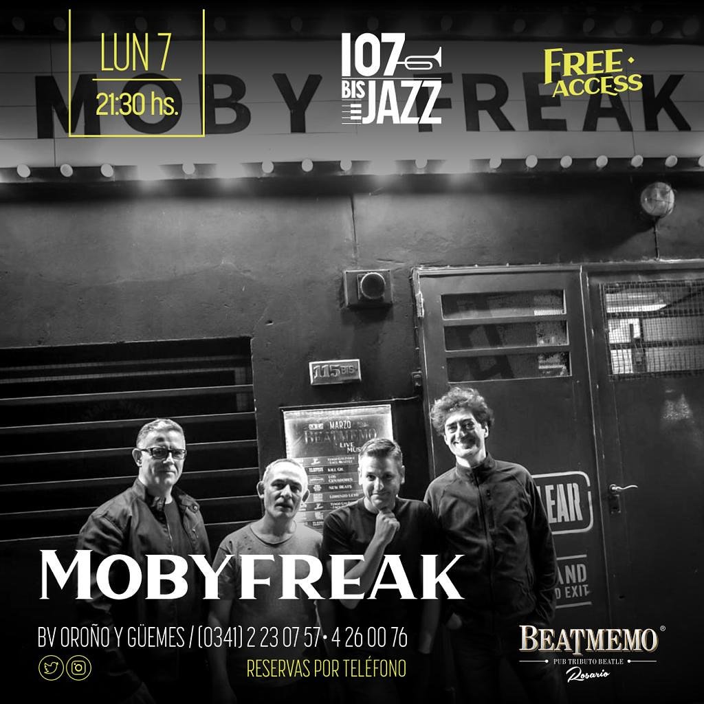 chelovizzarri's tweet photo. Está noche!! #Mobyfreak en @Beatmemo !! Te esperamos!!  @MauroPetrillo @nlattuca @NarvyCRZZ @ReynosoNahuel @SchefferSer @LeoRegoli @MusicaInstituto @wbasualdo76 @majobeauty @CEC_Rosario @LamasJM @CulturaRosario @plataformaLVDN https://t.co/detJQsslSL