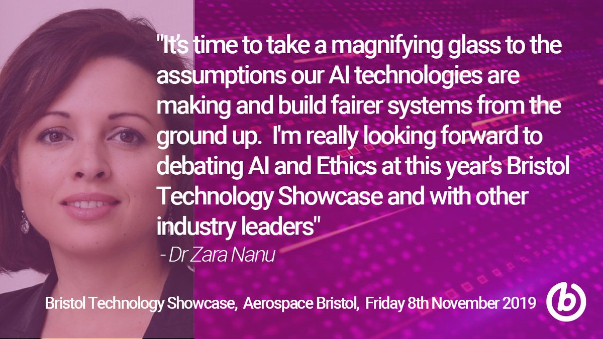 We're super excited to announce that @ZaraNanu will be speaking at this years #Btechshowcase. Dr Zara Nanu is CEO of <a href="/gapsquare/">Gapsquare</a> and is a leading voice in driving fair pay and inclusion through intelligent tech &amp; Artificial Intelligence.  Tickets - bit.ly/btsnov19