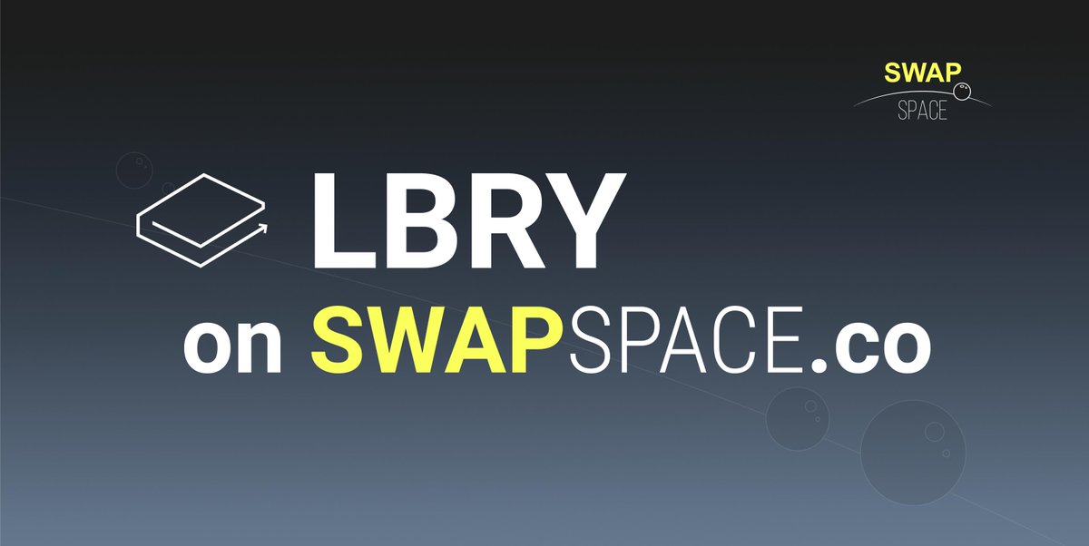 SwapSpaceCo's tweet image. Hey @LBRYio fans 🙂

#LBRY is available on SwapSpace.co 🔥

Choose the best rate from the list that we've prepared for you📜, and #swap your $LBRY without registration and without any limits 🚀

Saving your time is easier than it seems 😉
#Exchange with @SwapSpaceCo